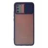 Samsung Galaxy A02S Kılıf Palm Buzlu Kamera Sürgülü Silikon - Lacivert