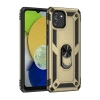 Samsung Galaxy A03 Kılıf Sofya Yüzüklü Silikon Kapak - Gold