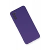 Samsung Galaxy A03S Kılıf Nano içi Kadife Silikon - Mor