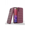 Samsung Galaxy A03S Kılıf Optimum Silikon - Bordo