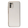Samsung Galaxy A03S Kılıf Volet Silikon - Beyaz