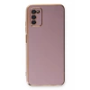 Samsung Galaxy A03S Kılıf Volet Silikon - Mor