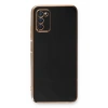Samsung Galaxy A03S Kılıf Volet Silikon - Siyah