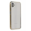 Samsung Galaxy A04 Kılıf Lensli Silikon - Gold
