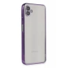 Samsung Galaxy A04 Kılıf Lensli Silikon - Mor