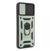 Samsung Galaxy A04E Kılıf Pars Lens Yüzüklü Silikon - Yeşil