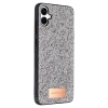 Samsung Galaxy A06 Bright Simli Kapak - Gümüş