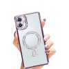 Samsung Galaxy A06 Joke Simli Magneticsafe Kılıf - Derin Mor