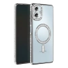 Samsung Galaxy A06 Joke Simli Magneticsafe Kılıf - Gümüş