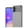Samsung Galaxy A06 Kılıf Auto Focus Karbon Kapak - Gri