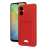 Samsung Galaxy A06 Kılıf Kelvin Kartvizitli Silikon - Kırmızı