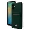 Samsung Galaxy A06 Kılıf Kelvin Kartvizitli Silikon - Koyu Yeşil