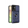 Samsung Galaxy A06 Kılıf Pars Lens Yüzüklü Silikon - Lacivert