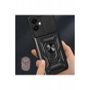 Samsung Galaxy A06 Kılıf Pars Lens Yüzüklü Silikon - Lacivert