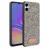 Samsung Galaxy A07 4G Bright Simli Kapak - Gümüş