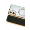 Samsung Galaxy A07 4G Joke Simli Magneticsafe Kılıf - Gold
