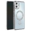 Samsung Galaxy A07 4G Joke Simli Magneticsafe Kılıf - Gümüş