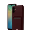 Samsung Galaxy A07 4G Kelvin Kartvizitli Silikon - Bordo