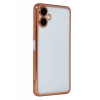 Samsung Galaxy A07 4G Lensli Silikon - Çöl Titanyum