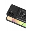 Samsung Galaxy A07 4G Pars Lens Yüzüklü Silikon - Siyah