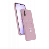 Samsung Galaxy A07 4G Regal Magsafe Standlı Kapak - Açık Pembe
