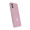 Samsung Galaxy A07 4G Regal Magsafe Standlı Kapak - Açık Pembe