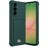 Samsung Galaxy A17 5G Kelvin Kartvizitli Silikon - Koyu Yeşil