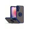Samsung Galaxy A17 5G Montreal Yüzüklü Silikon Kapak - Lacivert