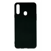 Samsung Galaxy A20S Kılıf Nano içi Kadife Silikon - Siyah