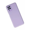Samsung Galaxy A22 Kılıf Lansman Glass Kapak - Lila