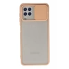 Samsung Galaxy A22 Kılıf Palm Buzlu Kamera Sürgülü Silikon - Pembe