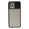 Samsung Galaxy A22 Kılıf Palm Buzlu Kamera Sürgülü Silikon - Siyah