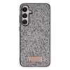 Samsung Galaxy A25 5G Bright Simli Kapak - Gümüş