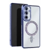 Samsung Galaxy A25 5G Joke Simli Magneticsafe Kılıf - Mavi