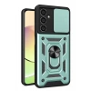Samsung Galaxy A25 5G Kılıf Pars Lens Yüzüklü Silikon - Yeşil