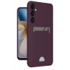 Samsung Galaxy A26 Kılıf Kelvin Kartvizitli Silikon - Derin Mor
