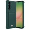 Samsung Galaxy A36 Kılıf Kelvin Kartvizitli Silikon - Koyu Yeşil