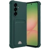 Samsung Galaxy A36 Kılıf Kelvin Kartvizitli Silikon - Koyu Yeşil
