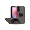 Samsung Galaxy A36 Kılıf Montreal Yüzüklü Silikon Kapak - Siyah