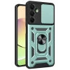 Samsung Galaxy A36 Kılıf Pars Lens Yüzüklü Silikon - Yeşil