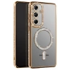Samsung Galaxy A37 5G Joke Simli Magneticsafe Kılıf - Gold