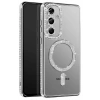 Samsung Galaxy A37 5G Joke Simli Magneticsafe Kılıf - Gümüş
