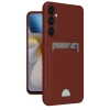 Samsung Galaxy A55 5G Kılıf Kelvin Kartvizitli Silikon - Bordo