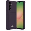 Samsung Galaxy A55 5G Kılıf Kelvin Kartvizitli Silikon - Derin Mor