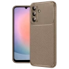 Samsung Galaxy A56 Kılıf Auto Focus Karbon Kapak - Kahverengi