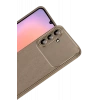 Samsung Galaxy A56 Kılıf Auto Focus Karbon Kapak - Kahverengi