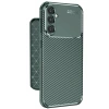 Samsung Galaxy A56 Kılıf Auto Focus Karbon Kapak - Koyu Yeşil
