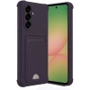 Samsung Galaxy A56 Kılıf Kelvin Kartvizitli Silikon - Derin Mor