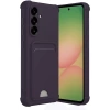 Samsung Galaxy A56 Kılıf Kelvin Kartvizitli Silikon - Derin Mor