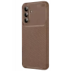 Samsung Galaxy A57 5G Auto Focus Karbon Kapak - Kahverengi